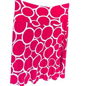 🌸Clearance🌸Super Cute H&M Pink and White Circles/Rings Skirt Size 6